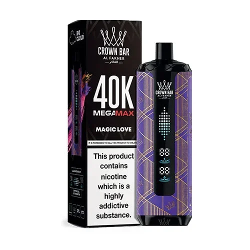 AL FAKHER CROWN BAR MEGA MAX MAGIC LOVE ICE 40000 PUFFS